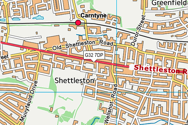 G32 7DP map - OS VectorMap District (Ordnance Survey) G32 7DP map - OS VectorMap District (Ordnance Survey)