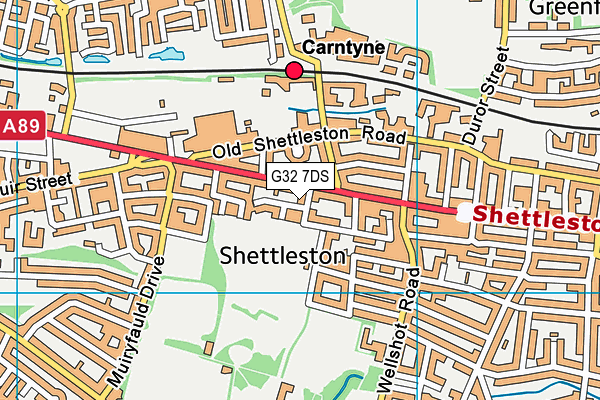 G32 7DS map - OS VectorMap District (Ordnance Survey) G32 7DS map - OS VectorMap District (Ordnance Survey)