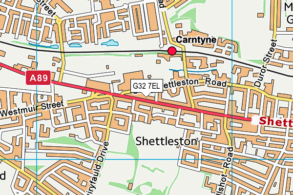 G32 7EL map - OS VectorMap District (Ordnance Survey) G32 7EL map - OS VectorMap District (Ordnance Survey)