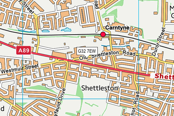 G32 7EW map - OS VectorMap District (Ordnance Survey) G32 7EW map - OS VectorMap District (Ordnance Survey)
