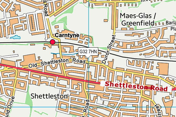 G32 7HN map - OS VectorMap District (Ordnance Survey) G32 7HN map - OS VectorMap District (Ordnance Survey)