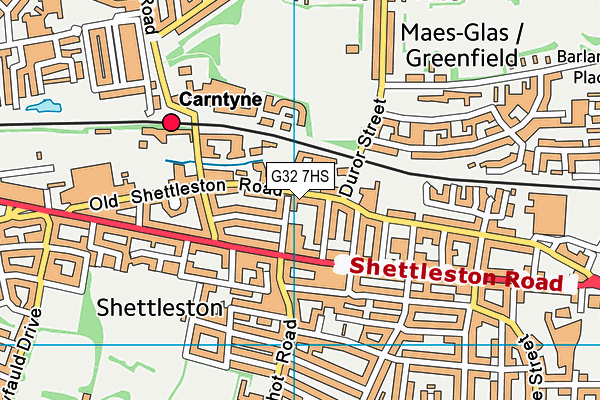 G32 7HS map - OS VectorMap District (Ordnance Survey) G32 7HS map - OS VectorMap District (Ordnance Survey)