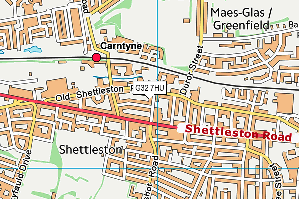 G32 7HU map - OS VectorMap District (Ordnance Survey) G32 7HU map - OS VectorMap District (Ordnance Survey)