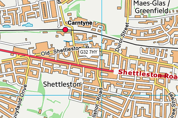 G32 7HY map - OS VectorMap District (Ordnance Survey) G32 7HY map - OS VectorMap District (Ordnance Survey)