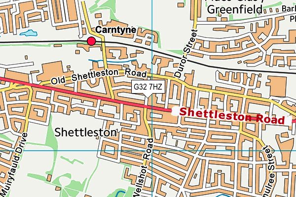 G32 7HZ map - OS VectorMap District (Ordnance Survey) G32 7HZ map - OS VectorMap District (Ordnance Survey)