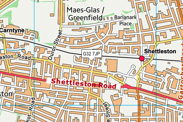 G32 7JP map - OS VectorMap District (Ordnance Survey) G32 7JP map - OS VectorMap District (Ordnance Survey)