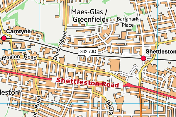 G32 7JQ map - OS VectorMap District (Ordnance Survey) G32 7JQ map - OS VectorMap District (Ordnance Survey)