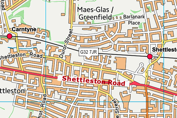 G32 7JR map - OS VectorMap District (Ordnance Survey) G32 7JR map - OS VectorMap District (Ordnance Survey)