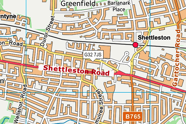 G32 7JS map - OS VectorMap District (Ordnance Survey) G32 7JS map - OS VectorMap District (Ordnance Survey)