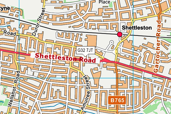 G32 7JT map - OS VectorMap District (Ordnance Survey) G32 7JT map - OS VectorMap District (Ordnance Survey)