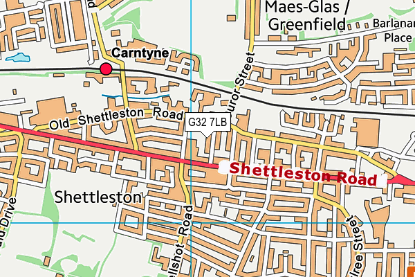 G32 7LB map - OS VectorMap District (Ordnance Survey) G32 7LB map - OS VectorMap District (Ordnance Survey)