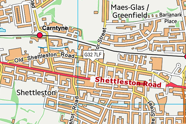 G32 7LF map - OS VectorMap District (Ordnance Survey) G32 7LF map - OS VectorMap District (Ordnance Survey)