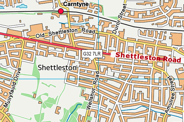 G32 7LR map - OS VectorMap District (Ordnance Survey) G32 7LR map - OS VectorMap District (Ordnance Survey)