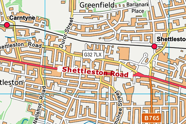 G32 7LX map - OS VectorMap District (Ordnance Survey) G32 7LX map - OS VectorMap District (Ordnance Survey)