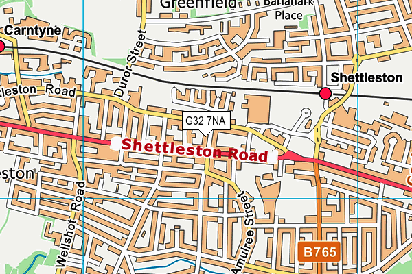 G32 7NA map - OS VectorMap District (Ordnance Survey) G32 7NA map - OS VectorMap District (Ordnance Survey)