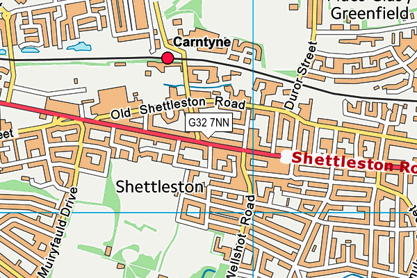 G32 7NN map - OS VectorMap District (Ordnance Survey)