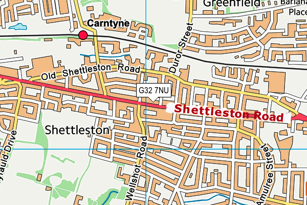 G32 7NU map - OS VectorMap District (Ordnance Survey) G32 7NU map - OS VectorMap District (Ordnance Survey)