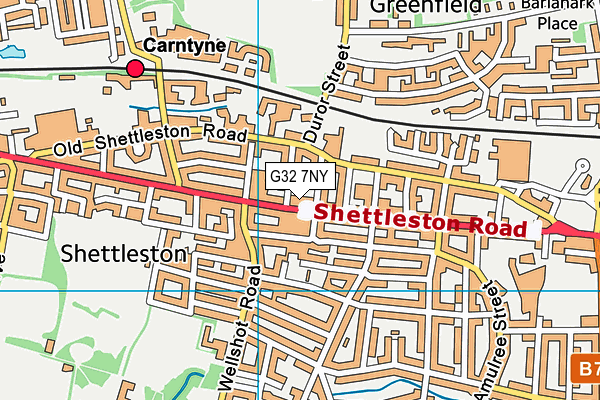 G32 7NY map - OS VectorMap District (Ordnance Survey) G32 7NY map - OS VectorMap District (Ordnance Survey)