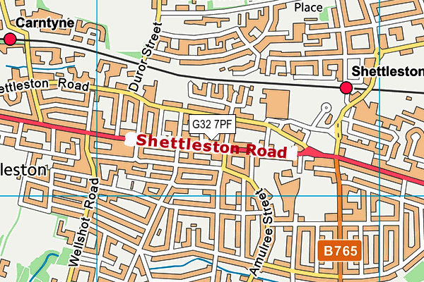 G32 7PF map - OS VectorMap District (Ordnance Survey) G32 7PF map - OS VectorMap District (Ordnance Survey)