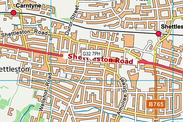 G32 7PH map - OS VectorMap District (Ordnance Survey) G32 7PH map - OS VectorMap District (Ordnance Survey)