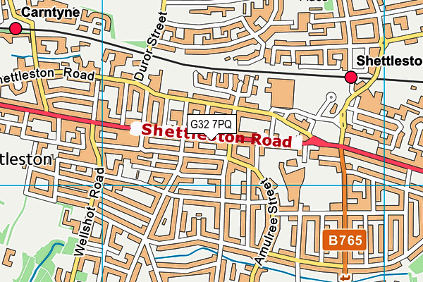 G32 7PQ map - OS VectorMap District (Ordnance Survey) G32 7PQ map - OS VectorMap District (Ordnance Survey)