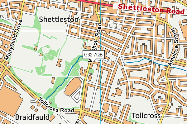 G32 7QB map - OS VectorMap District (Ordnance Survey) G32 7QB map - OS VectorMap District (Ordnance Survey)