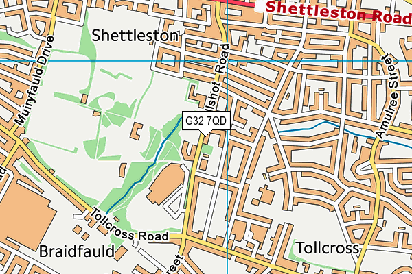 G32 7QD map - OS VectorMap District (Ordnance Survey) G32 7QD map - OS VectorMap District (Ordnance Survey)