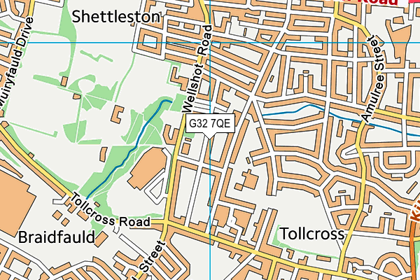 G32 7QE map - OS VectorMap District (Ordnance Survey) G32 7QE map - OS VectorMap District (Ordnance Survey)
