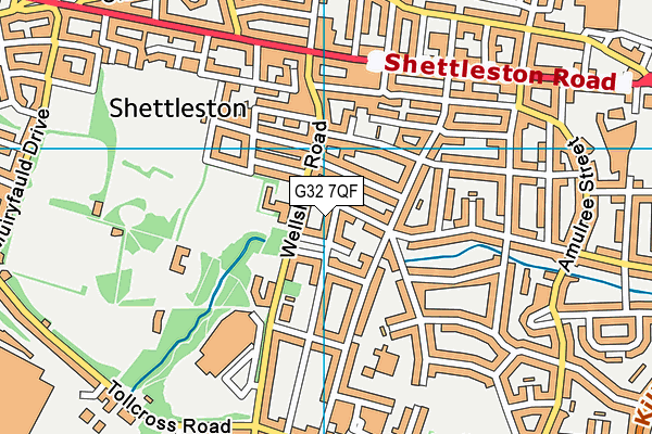 G32 7QF map - OS VectorMap District (Ordnance Survey) G32 7QF map - OS VectorMap District (Ordnance Survey)