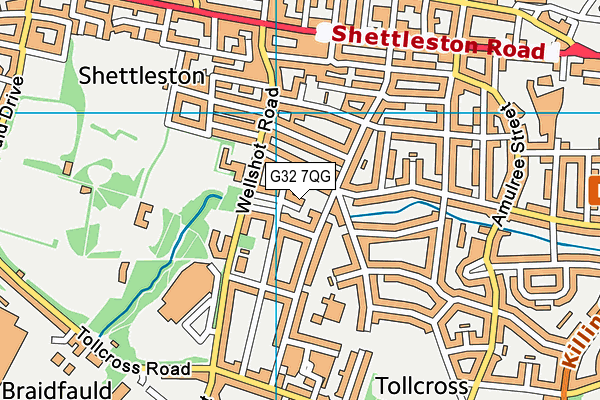 G32 7QG map - OS VectorMap District (Ordnance Survey) G32 7QG map - OS VectorMap District (Ordnance Survey)