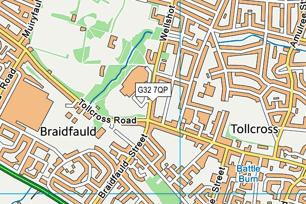G32 7QP map - OS VectorMap District (Ordnance Survey) G32 7QP map - OS VectorMap District (Ordnance Survey)