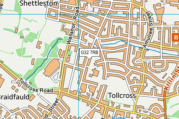 G32 7RB map - OS VectorMap District (Ordnance Survey) G32 7RB map - OS VectorMap District (Ordnance Survey)