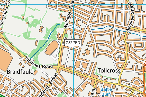 G32 7RD map - OS VectorMap District (Ordnance Survey) G32 7RD map - OS VectorMap District (Ordnance Survey)