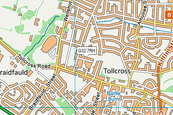 G32 7RH map - OS VectorMap District (Ordnance Survey) G32 7RH map - OS VectorMap District (Ordnance Survey)