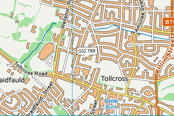 G32 7RR map - OS VectorMap District (Ordnance Survey) G32 7RR map - OS VectorMap District (Ordnance Survey)