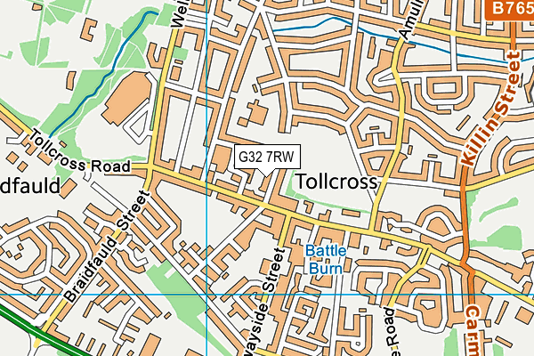 G32 7RW map - OS VectorMap District (Ordnance Survey) G32 7RW map - OS VectorMap District (Ordnance Survey)
