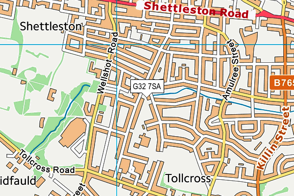 G32 7SA map - OS VectorMap District (Ordnance Survey) G32 7SA map - OS VectorMap District (Ordnance Survey)