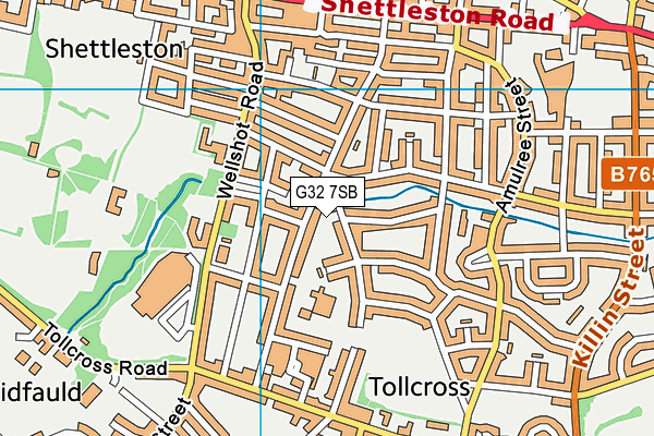 G32 7SB map - OS VectorMap District (Ordnance Survey) G32 7SB map - OS VectorMap District (Ordnance Survey)