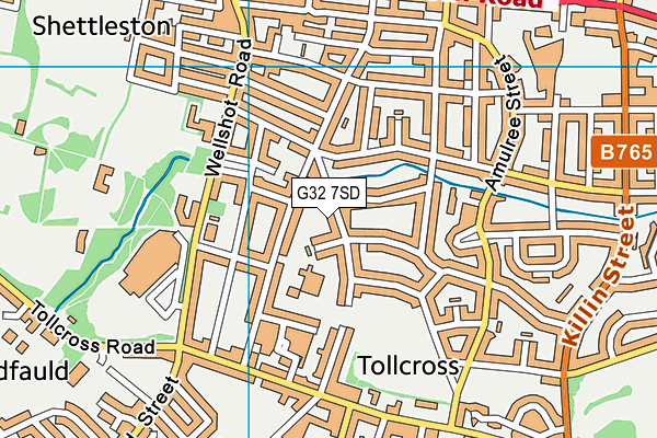 G32 7SD map - OS VectorMap District (Ordnance Survey) G32 7SD map - OS VectorMap District (Ordnance Survey)