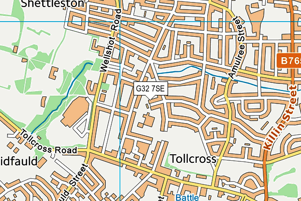G32 7SE map - OS VectorMap District (Ordnance Survey) G32 7SE map - OS VectorMap District (Ordnance Survey)