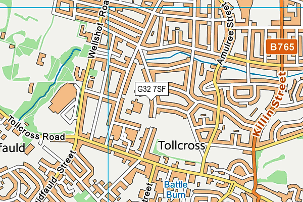 G32 7SF map - OS VectorMap District (Ordnance Survey) G32 7SF map - OS VectorMap District (Ordnance Survey)