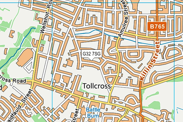 G32 7SG map - OS VectorMap District (Ordnance Survey) G32 7SG map - OS VectorMap District (Ordnance Survey)