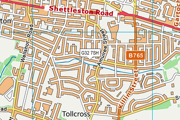 G32 7SH map - OS VectorMap District (Ordnance Survey) G32 7SH map - OS VectorMap District (Ordnance Survey)