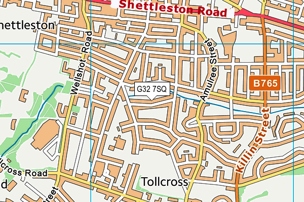G32 7SQ map - OS VectorMap District (Ordnance Survey) G32 7SQ map - OS VectorMap District (Ordnance Survey)