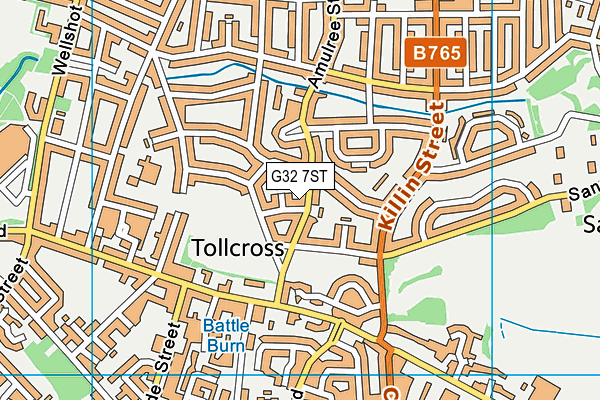 G32 7ST map - OS VectorMap District (Ordnance Survey) G32 7ST map - OS VectorMap District (Ordnance Survey)