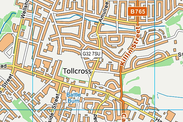 G32 7SU map - OS VectorMap District (Ordnance Survey) G32 7SU map - OS VectorMap District (Ordnance Survey)