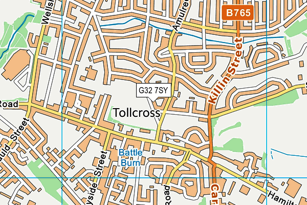G32 7SY map - OS VectorMap District (Ordnance Survey) G32 7SY map - OS VectorMap District (Ordnance Survey)