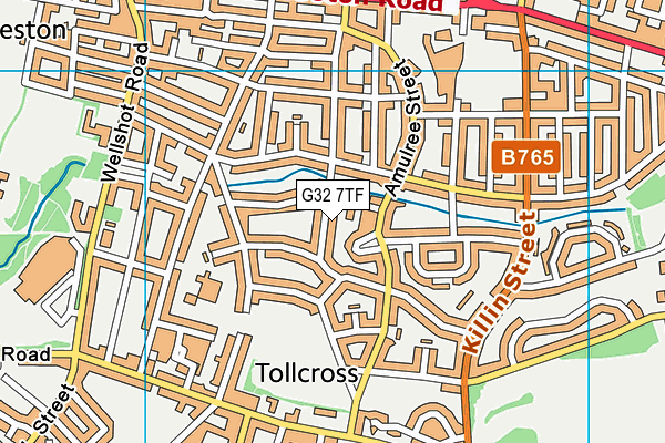G32 7TF map - OS VectorMap District (Ordnance Survey) G32 7TF map - OS VectorMap District (Ordnance Survey)