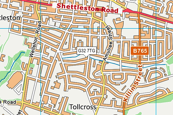 G32 7TG map - OS VectorMap District (Ordnance Survey) G32 7TG map - OS VectorMap District (Ordnance Survey)