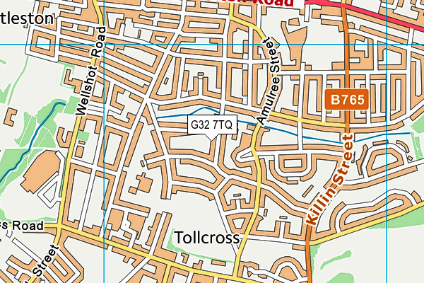 G32 7TQ map - OS VectorMap District (Ordnance Survey) G32 7TQ map - OS VectorMap District (Ordnance Survey)